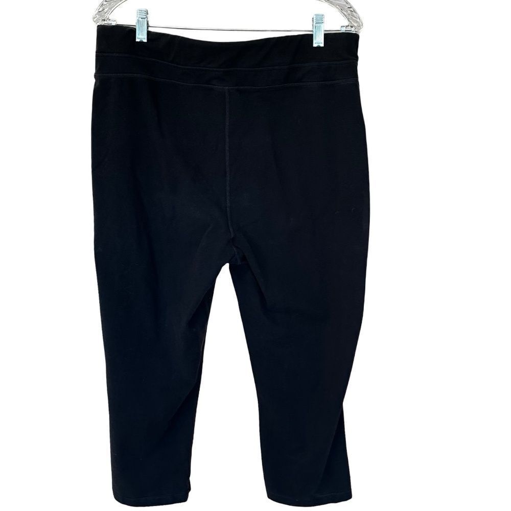Ideology Black Cotton Capri Leggings Size 1X